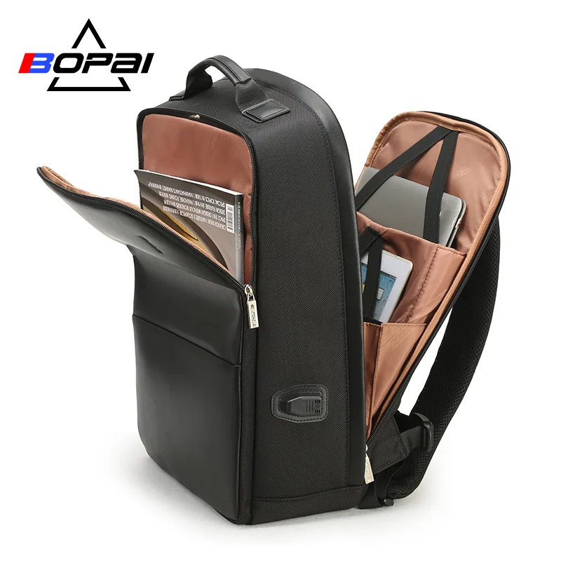 

USB Charge Backpack Men Leather For Traveling Fashion Cool School Backpacks For Boys Anti Theft laptop backpack