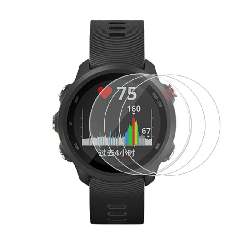 3PCS Clear Film Tempered Glass Screen Protector for Garmin Forerunner 245 Watch Tempered Glass Screen Protector 40JUN250