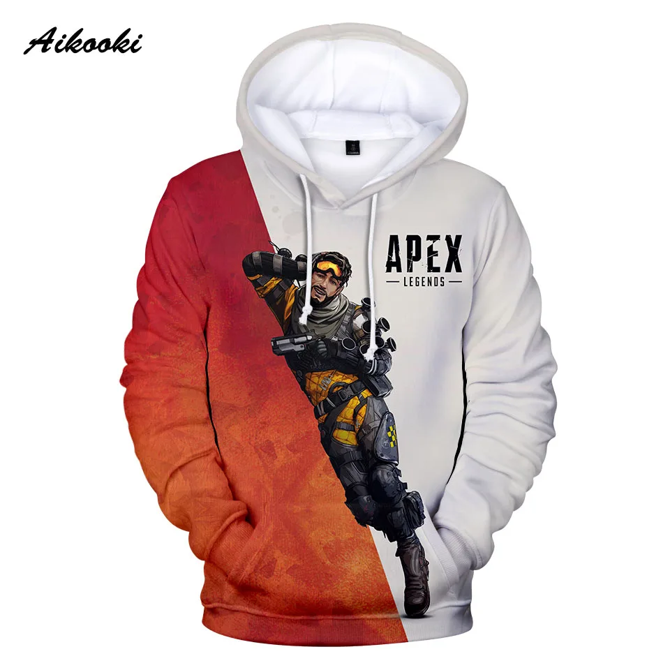 Толстовка Aikooki Apex Legends для мужчин и женщин свитшот с капюшоном в стиле Харадзюку