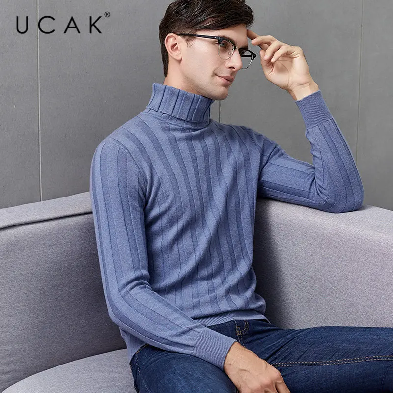 UCAK Brand Sweater Men 2019 New Arrival Winter Merino Wool Sweaters Cashmere Pullover Men Thick Warm Turtleneck Pull Homme U3021 UCAK Brand Sweater Men 2019 New Arrival Winter Merino Wool Sweaters Cashmere Pullover Men Thick Warm Turtleneck Pull Homme U3021
