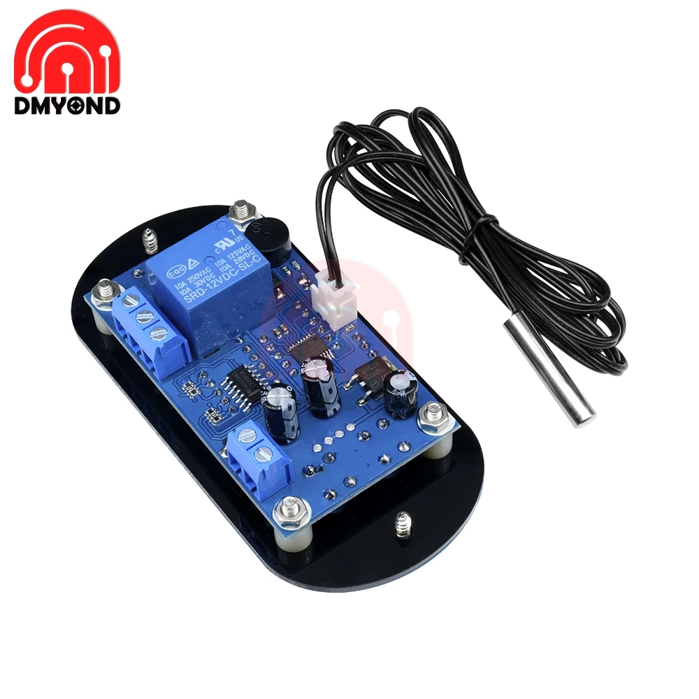 W1308 DC 12V 10A цифровой термостат датчик температуры Контролер красный двойной