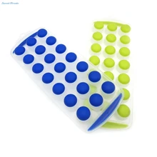 Подметальная машина премиум-силикон Easy-Pop No Twist Ice Cube лоток-делает 21 кубик льда кухонные инструменты форма для льда