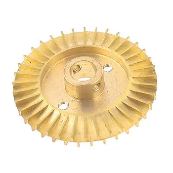 

Water Pump Spare Parts Solt Hole Double Side Brass Impeller Wheel 68mm Dia