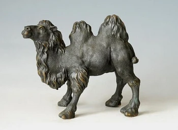 

Copper decoration Fine Buddha Brass Metal Art Bronze Life Size sculptures figurines Retro Vintage Camel animal illustrations