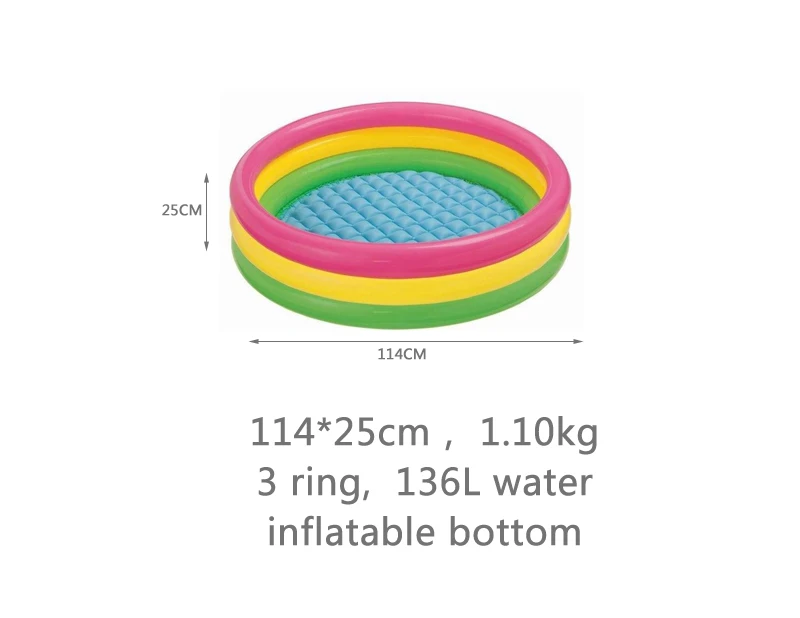 Детский надувной бассейн, детский бассейн, детский надувной летний водный игровой бассейн B31005 - Цвет: 114x25cm