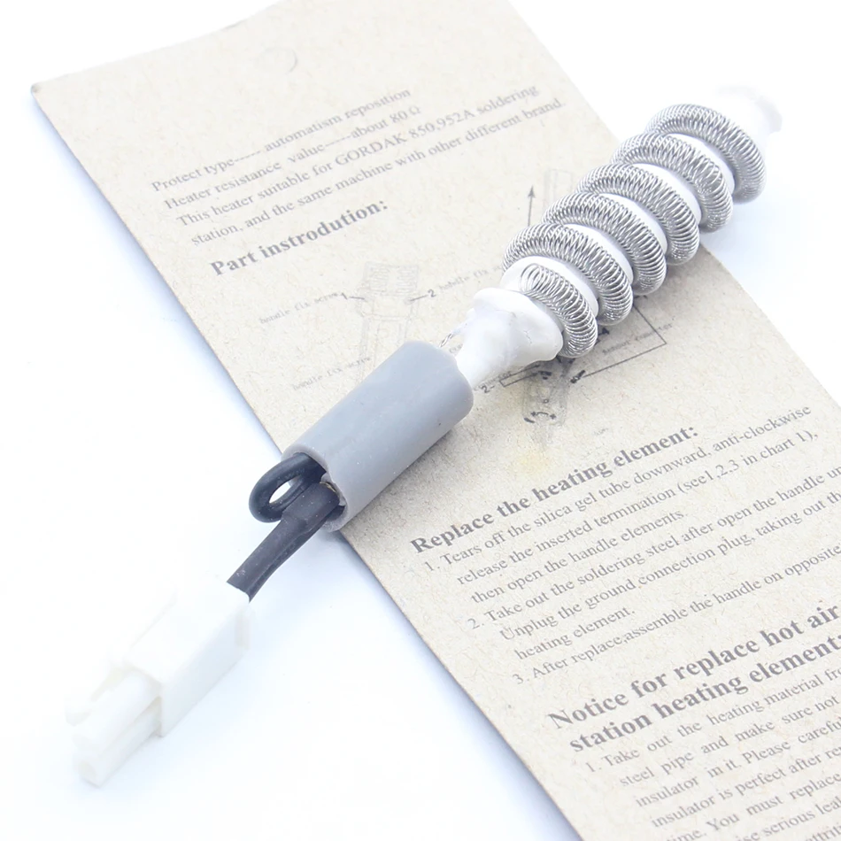

Gordak 850 Air gun heating element Ceramic heater Apply to Gordak 850/952A Soldering Station Heating Element Heater