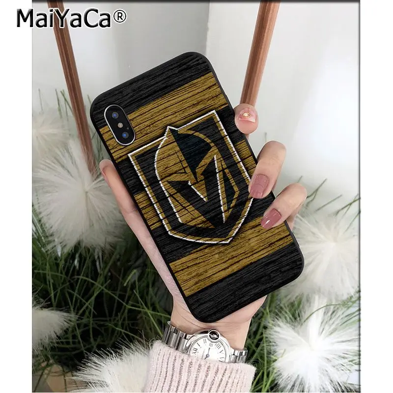 MaiYaCa Vegas Golden Knights Силиконовый ТПУ мягкий черный чехол для телефона для iPhone X XS MAX 6 6S 7 7plus 8 8Plus 5 5S XR - Цвет: A9