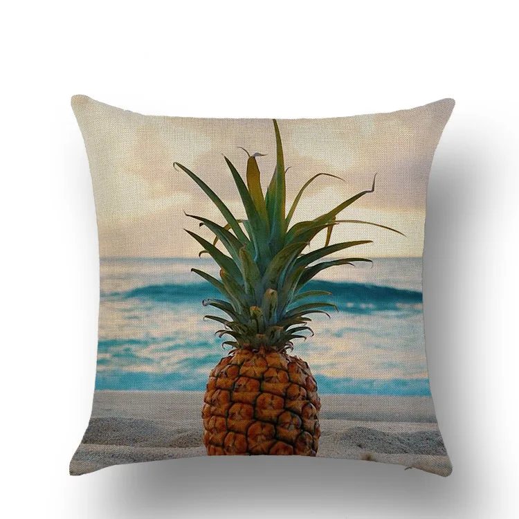 الفاكهة الاستوائية الأناناس أغطية مطبوعة للوسائد المنزل كنبة مكتب سيارة وسادة الخصر حالات لينة القطن وسادة من الكتان يغطي 45x45 سنتيمتر الفاكهة الاستوائية الأناناس أغطية مطبوعة للوسائد المنزل كنبة مكتب سيارة وسادة الخصر حالات لينة القطن وسادة من الكتان يغطي 45x45 سنتيمتر