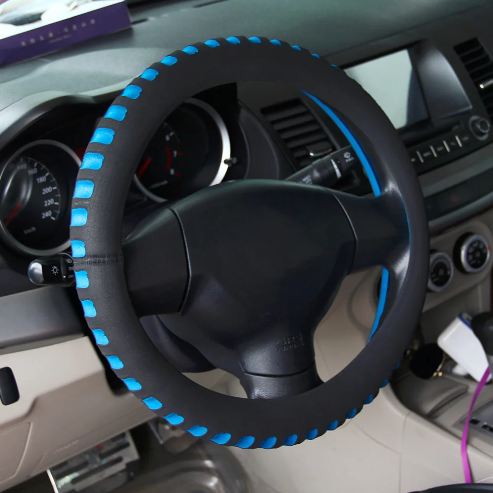2018 Universal Car Steering Wheel Cover 38CM Diameter Automotive Vehicle Interior New Styling Automobiles Steering Wheel Cover 2018 Universal Car Steering Wheel Cover 38CM Diameter Automotive Vehicle Interior New Styling Automobiles Steering Wheel Cover