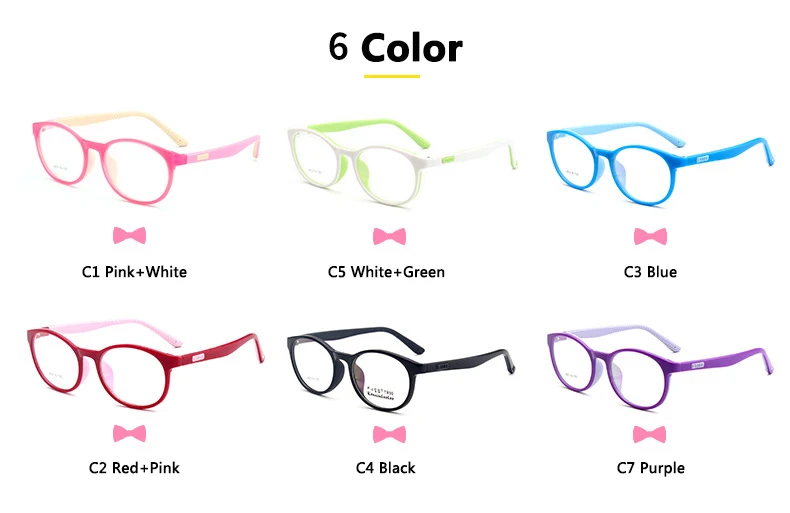 Брендовые детские очки в оправе TR90 гибкие силиконовые безопасные очки близорукость по рецепту оптические оправы детские очки для девочек и мальчиков