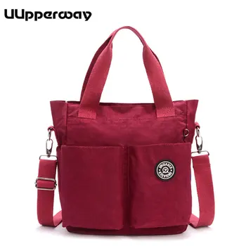 

2019 Large Capacity Women Bags Shoulder Tote Bag for lady Waterproof Nylon Messenger bags Front Pockets Mommy Handbag Sac a main