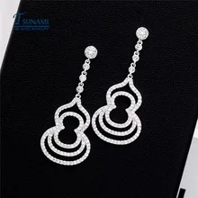 Изысканные ювелирные изделия ДИЗАЙН Романтическая форма тыквы циркон серьги с AAA кубического циркония Подарки для женщин и девочек