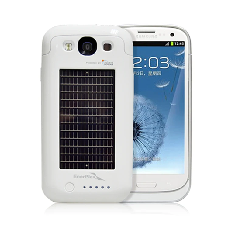 Solar 2100mah External Backup Battery Charger Case For Samsung Galaxy