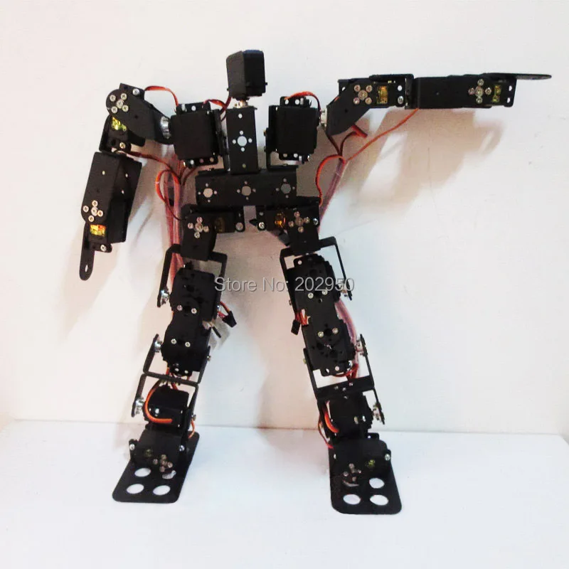 1 Набор 17DOF Biped робот Обучающий робот набор 17 градусов свободы гуманоид/гуманоиды ходьба/ноги сервопривод кронштейн комплект