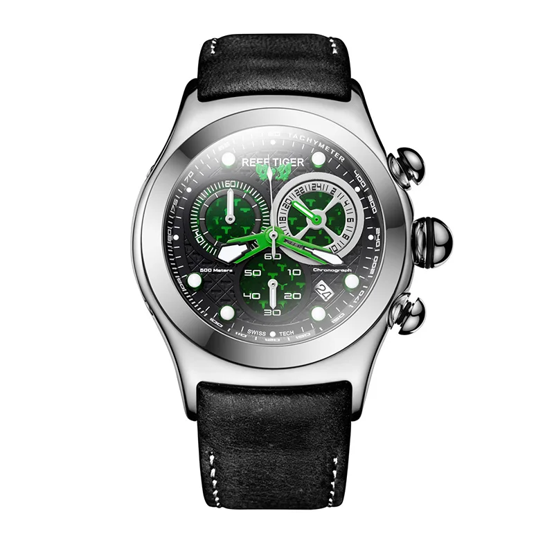 Риф Тигр/RT военные часы для мужчин 316L стальной чехол кварцевые часы со скелетом RGA782 - Цвет: RGA782-YNB