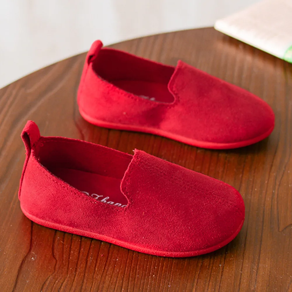 2019 summer new Baby Fashion Child Girls Solid Color Casual Single Leather Pricness Shoes (11)