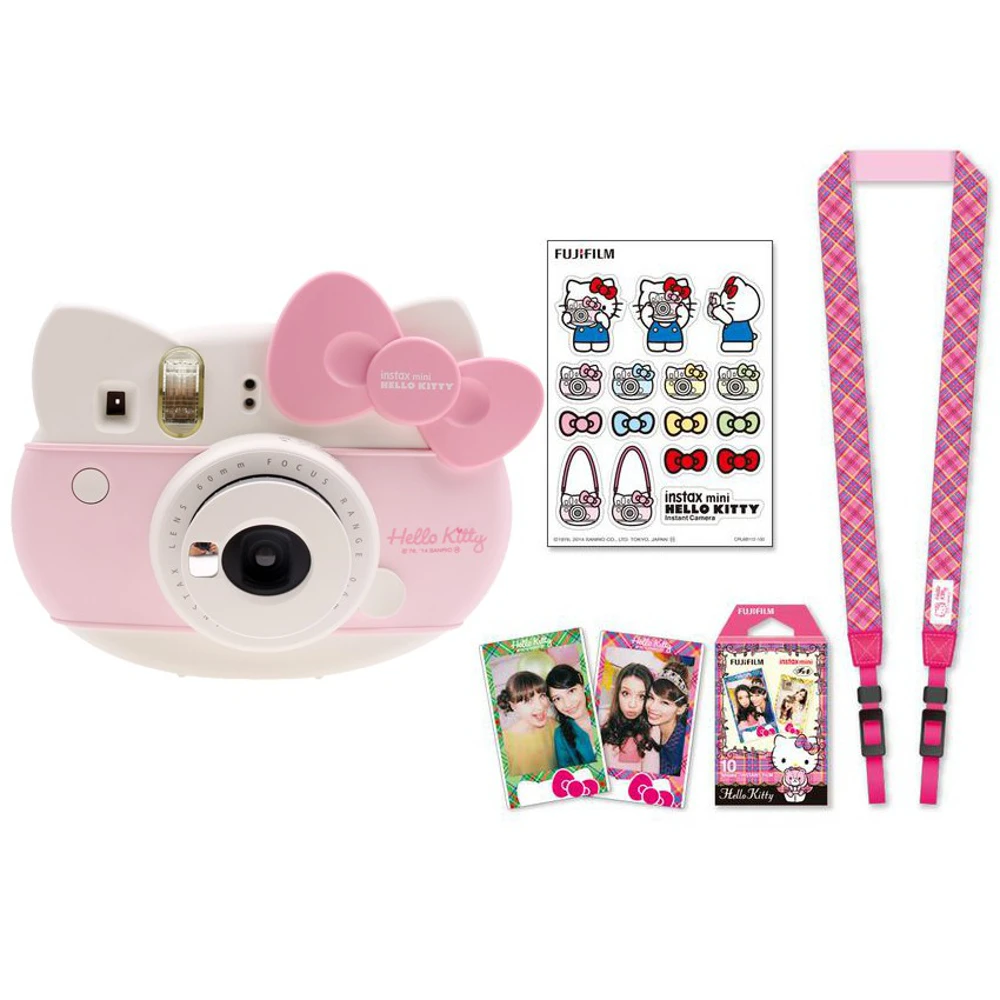 Fujifilm Instax Mini 8 Hello Kitty Limited Edition Instant Photo Film Camera + 10 Sheet Kitty Films + Stickers + Strap box Set ► Photo 3/6
