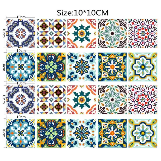 Floor Stickers Ceramic Tile Wall Sticker Kitchen Bathroom Wall Decal