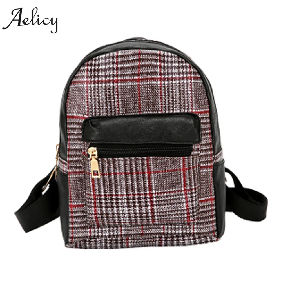 

Aelicy Fashion Women Mini Leather Backpacks Schoolbags Travel Shoulder Bag Korean style 2019 new design 1277