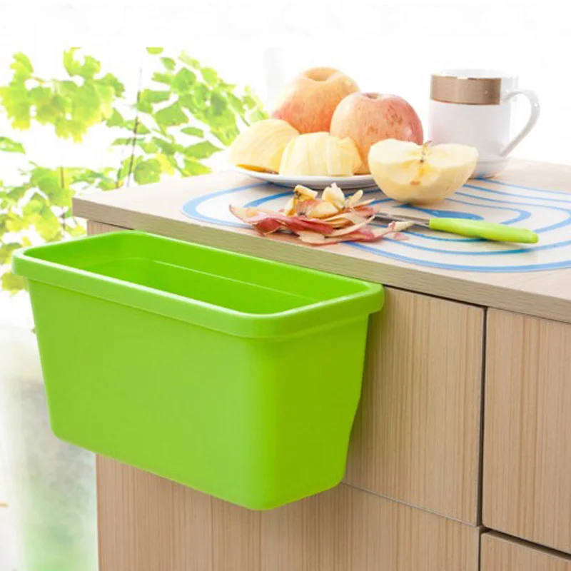 Waste Bins For Kitchen Cupboard Drawer Door New Creative Dustbin Waste Bins For Kitchen Cupboard Drawer Door New Creative Dustbin Plastic Hanging Storage Box Small Cleaning Tools Lb1839 In From Home