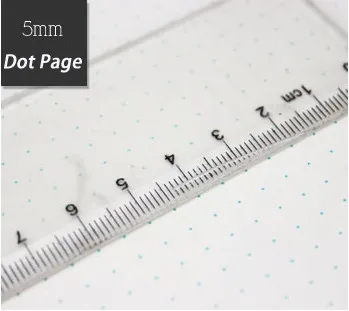 16 К UI шрифт Дизайн книга Dot сетки катушки Тетрадь спиральный блокнот проект эскиз книга дневник - Цвет: 5mm Dot page