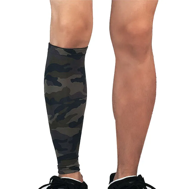 2 Pcs/lot Camouflage Running Shin Guards UV Protector Cycling Leg Calf Compression Sleeves For Tennis Hiking Climbing shinguards