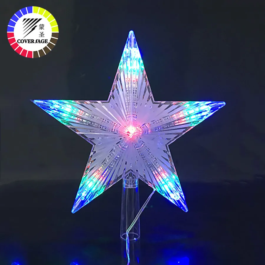 [6] Coversage 31 Leds Christmas Tree Star Led String Fairy Lights