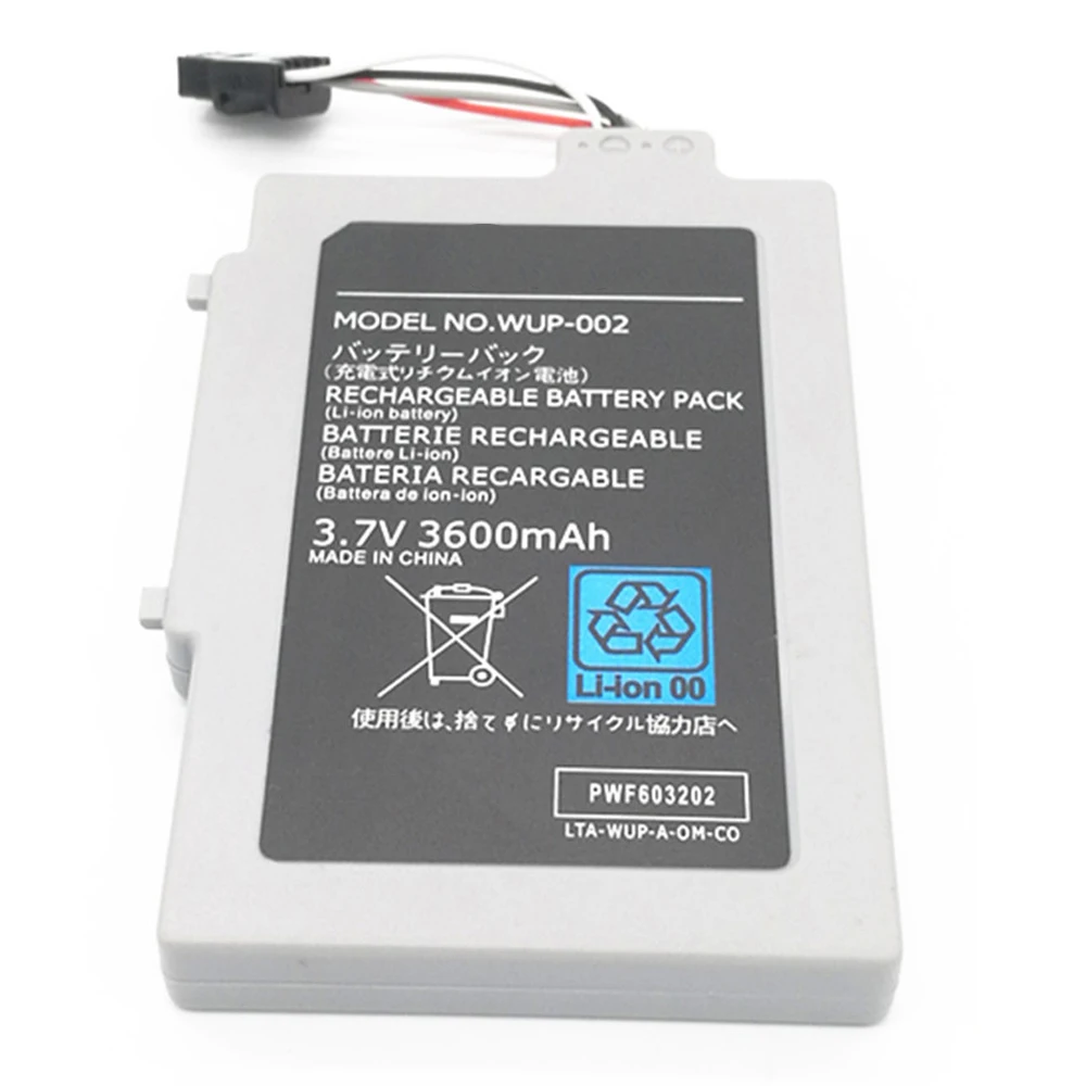 

Rechargeable Battery Pack For W ii U Game Pad 3600 mAh Replacement