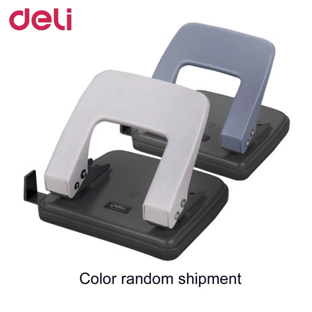 

Deli 0104 Portable Heavy Duty Punch Manual Design School Office Supplies 6MM Paper Depth Paper Punching Machine DropShipping