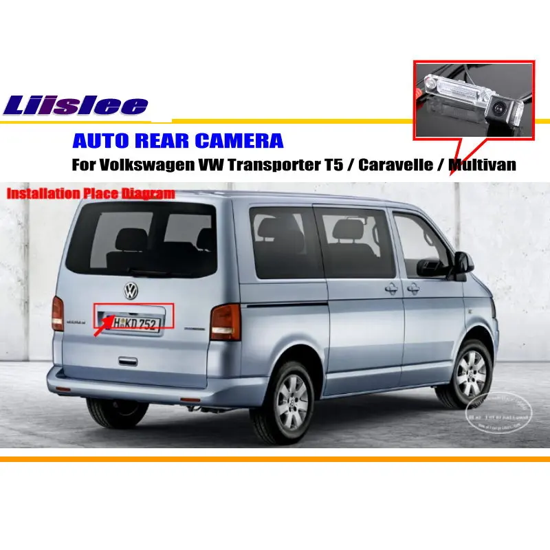 Liislee Reverse Rear font b Camera b font For Volkswagen VW Transporter T5 Caravelle Multivan License