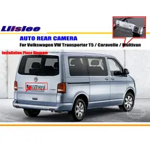 Liislee Reverse Cámara Trasera Para Volkswagen VW T5 Transporter/Caravelle/Multivan/Matrícula de La Lámpara OEM/Noche visión