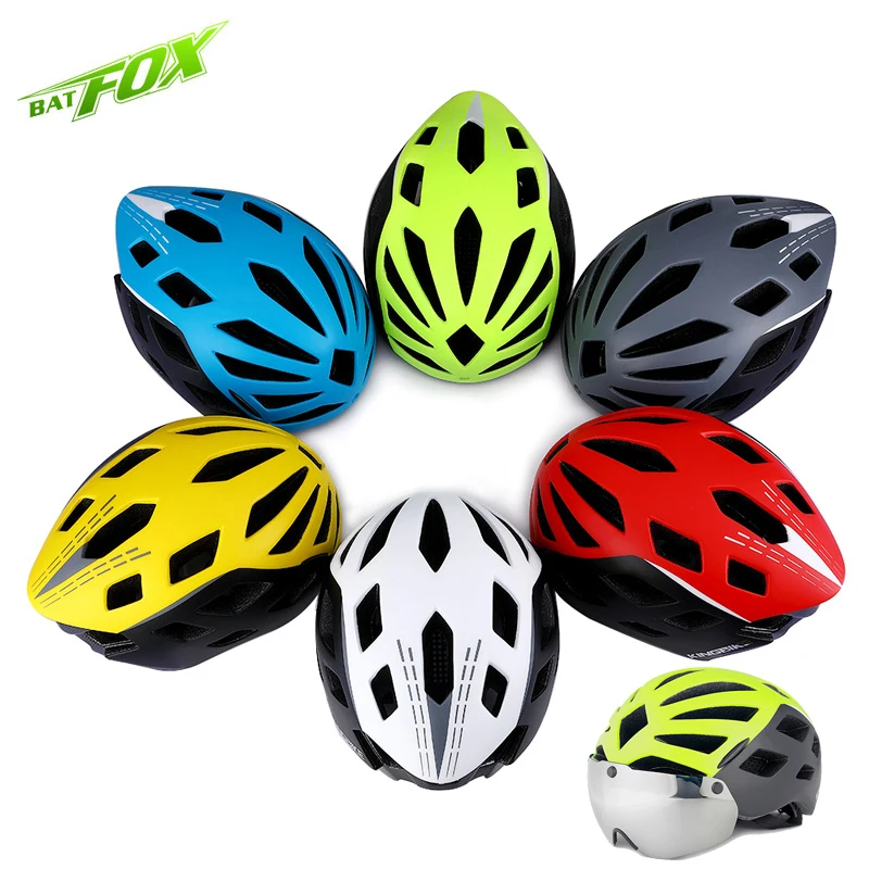BATFOX Goggles Cycling Helmet Ultralight Integrally molded