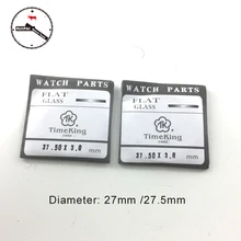 2 шт./лот 3.0 мм толщина 27 мм/27.5 мм часы Стекло Водонепроницаемый часы Кристалл Стекло для замены