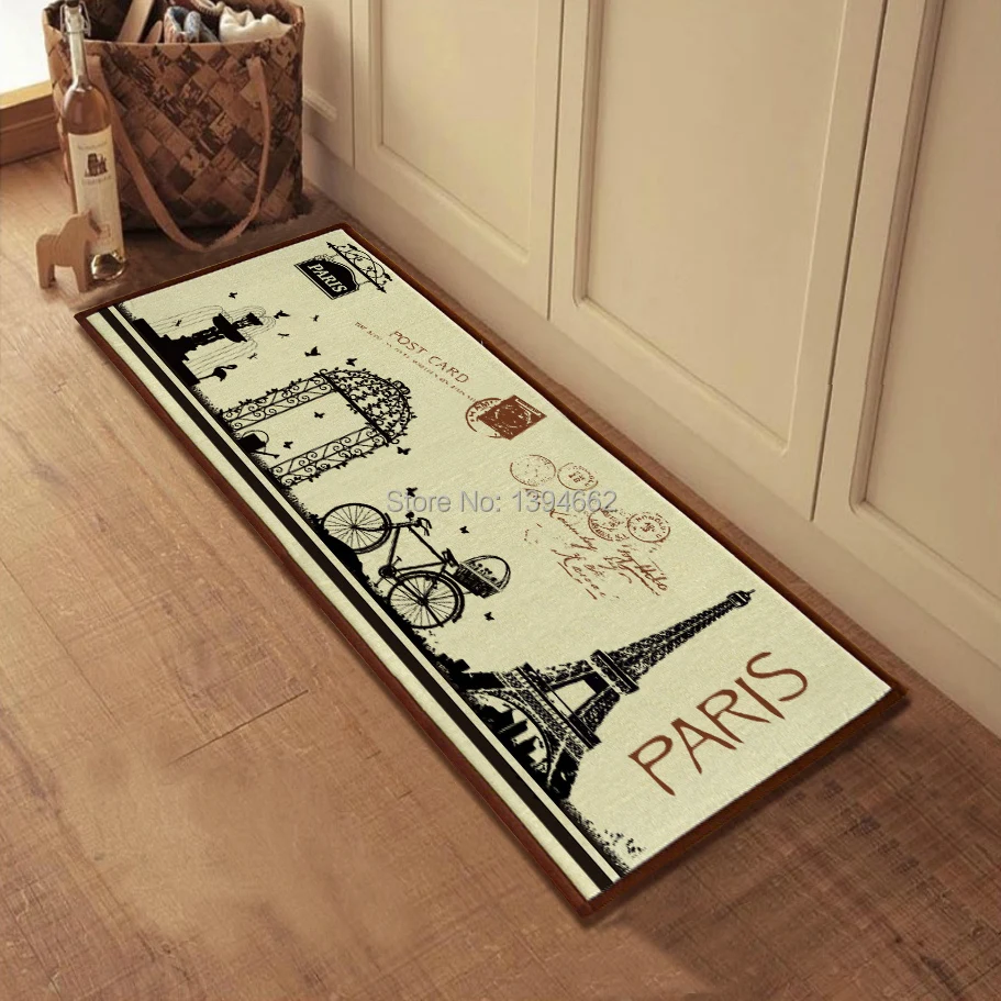 2014 Hot Good quality ZAKKA style 100X40CM Cloth Anti Slip floor mat scrawl printing slip-resistant /carpet mats /rug | Дом и сад