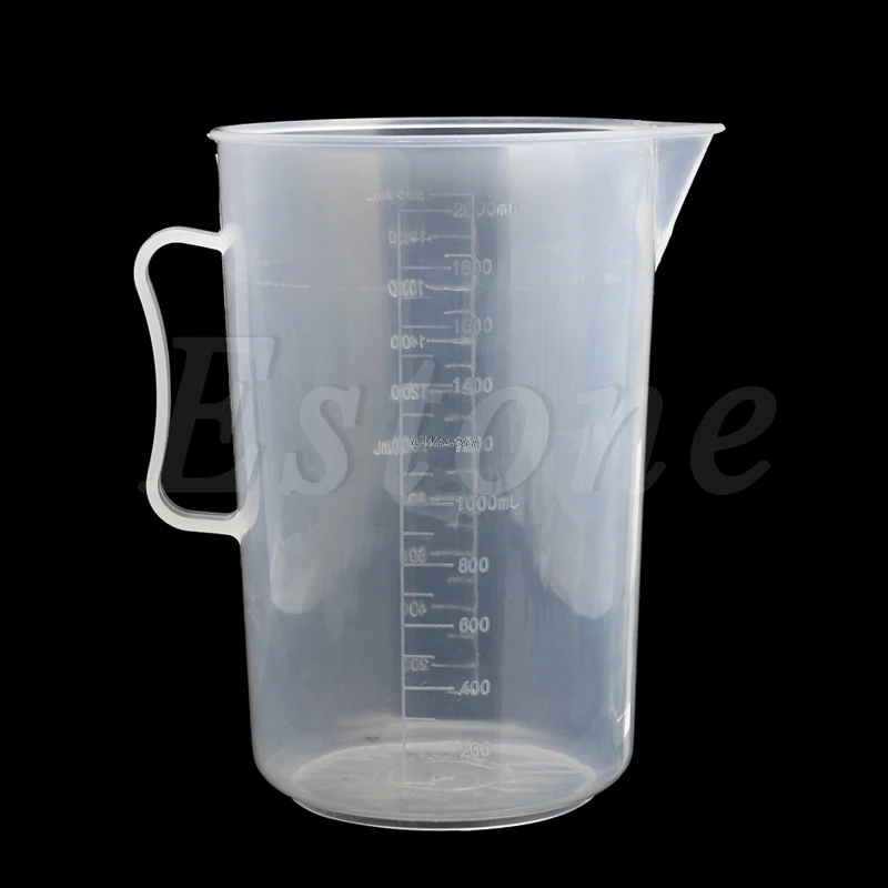 

1Pc Plastic Measuring Cup Jug Pour Spout Surface Kitchen150/250/500/1000/2000ML P41
