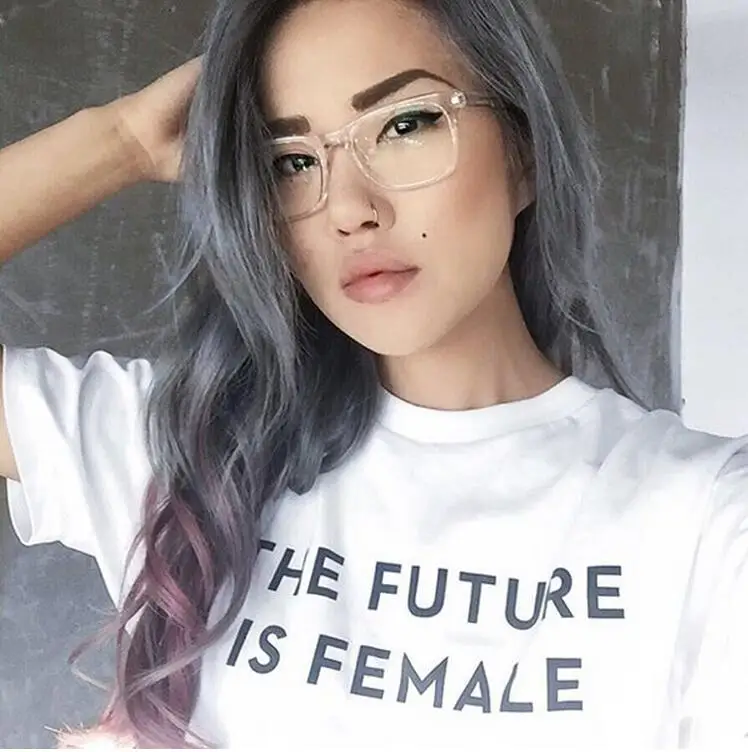 Tumblr Girl Tops Feminist Inspirational T Shirt The Future Is