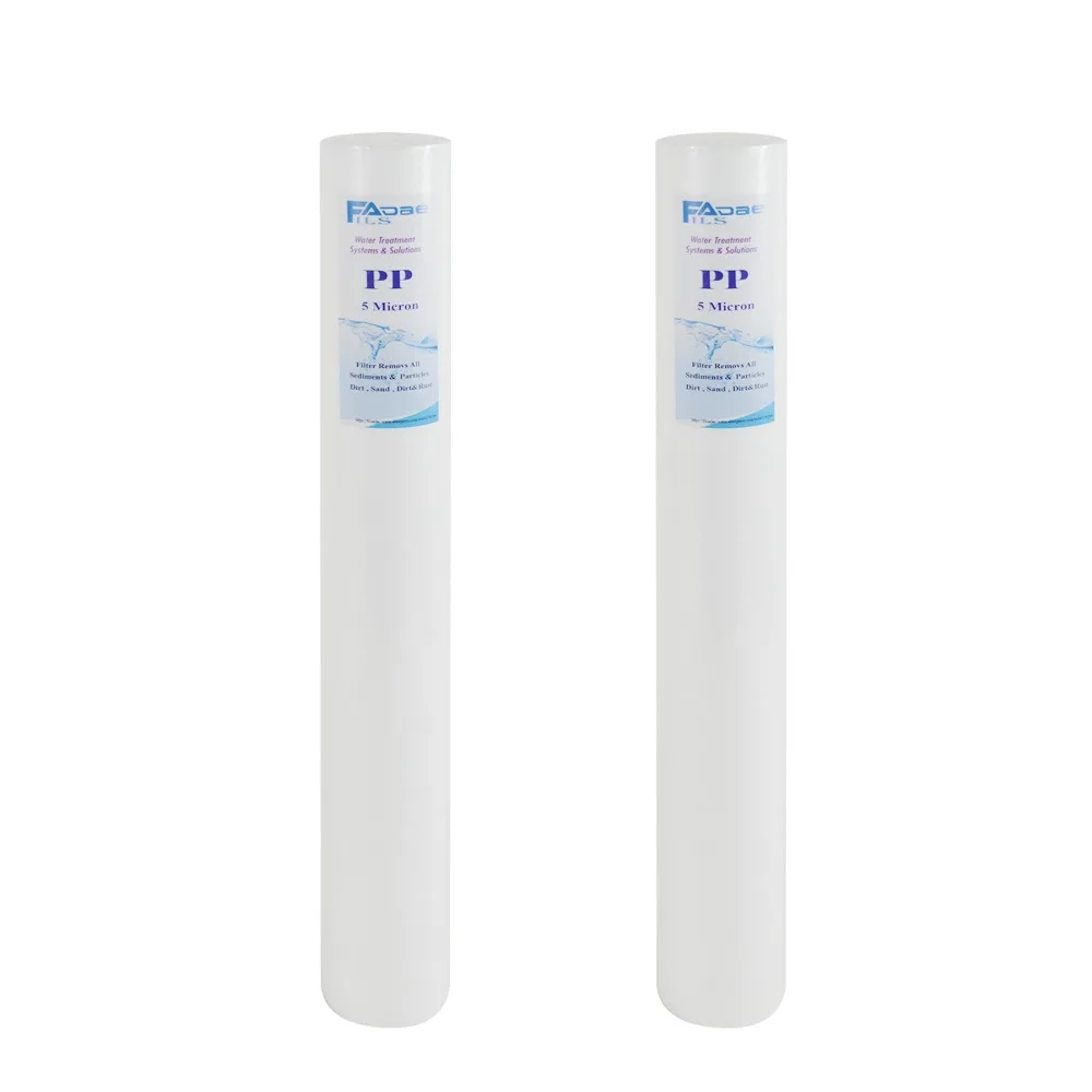 

Hot Selling! New 2015 Water Purifier Pre-Filter 5 Micron 20" PP Filter Sediment Water Filter Cartridge(2pcs)