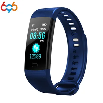 

696 Y5 Smart Band Watch Color Screen Wristband Heart Rate Activity Fitness tracker Electronics Bracelet VS Miband 2