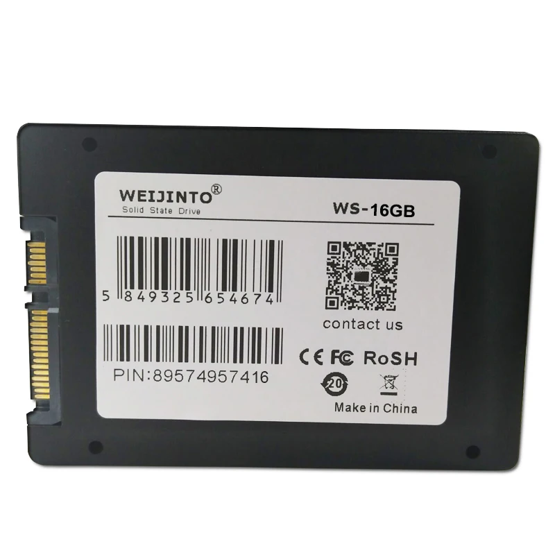 WEIJINTO Самая низкая цена sata sata2 SSD 32 Гб 16 Гб sata3 60 Гб SSD жесткий диск для компьютера 2," Внутренний