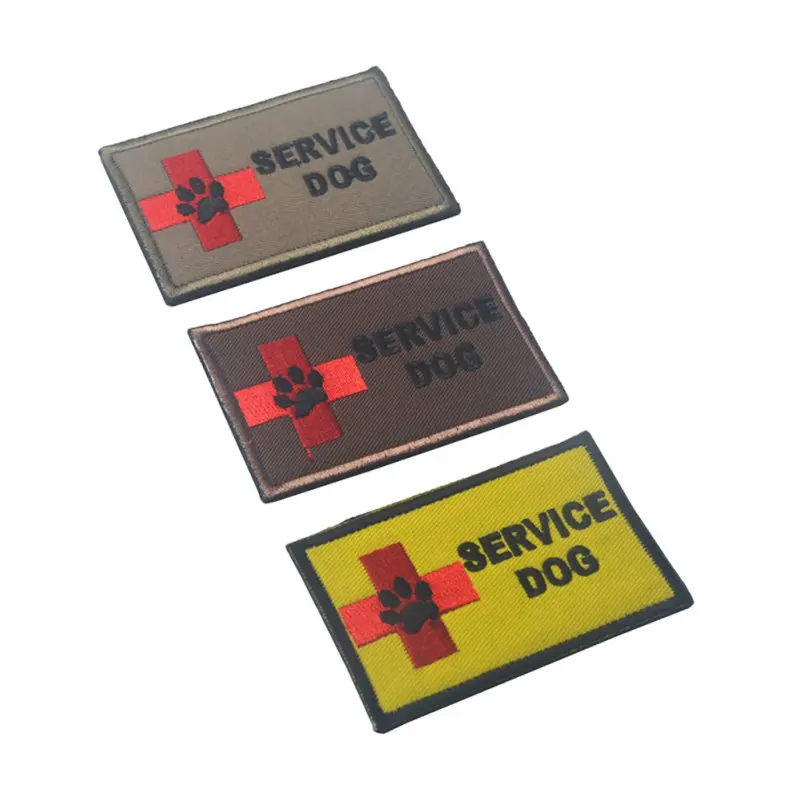 

Service Dog Vest Outdoor Tool Dog Harness Label Self-Sticker Removable Pet Therapy Dog Tags Sticker 6 Styles