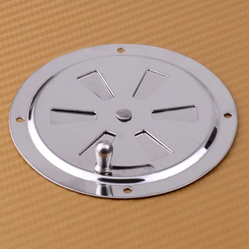 

CITALL Marine Boat Round Louvered Ventilator Cover 4 inch Silver Air Vent Stainless Steel For RV