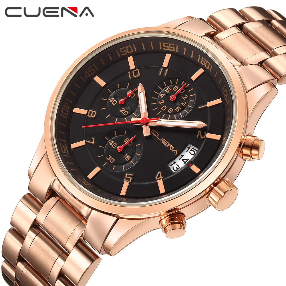 High Quality Fashion Men Quartz Watches Full Steel Business Man Watch