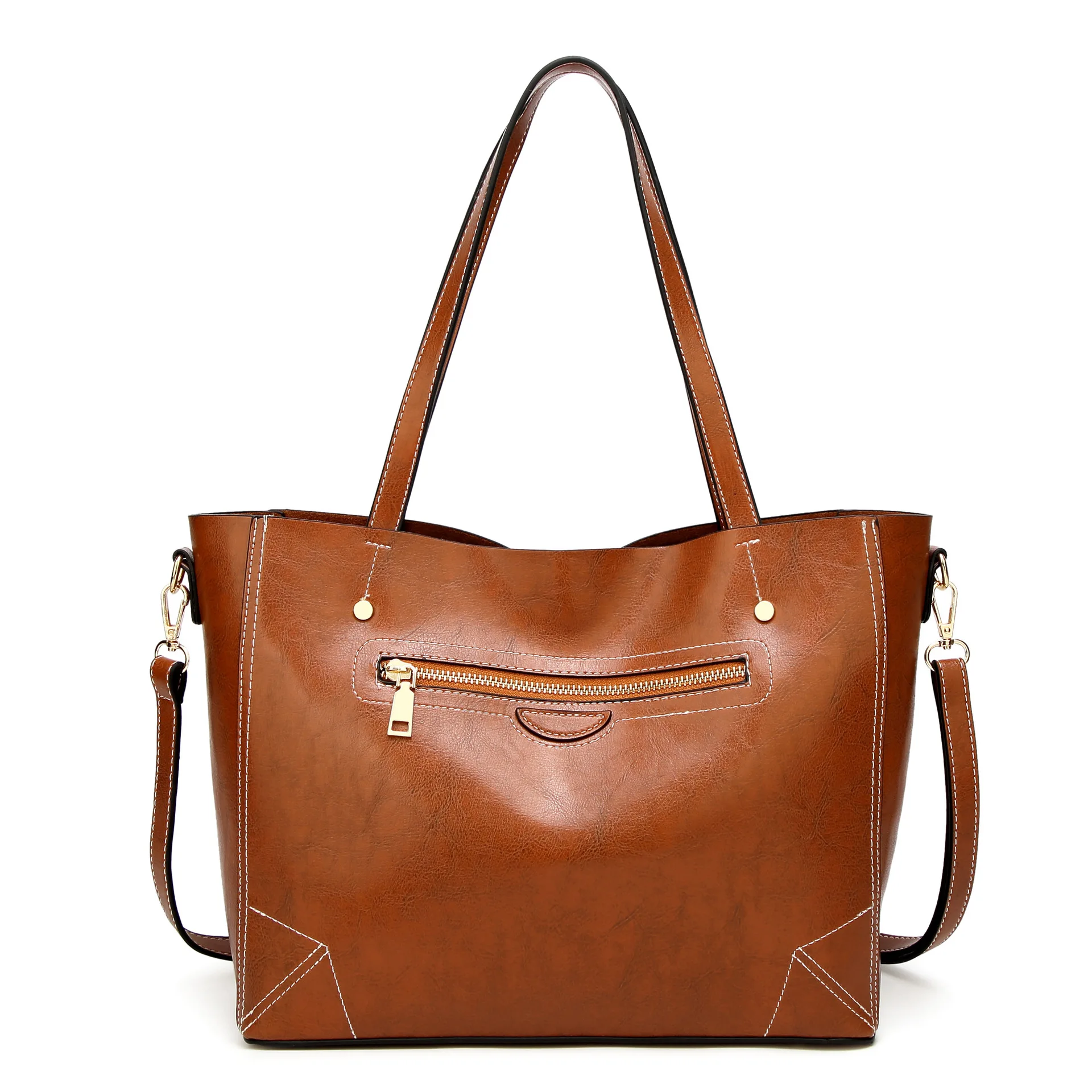 

DANJUE WoMen Handbag casual Totes Oil Wax Leather WoMen Shoulder Bags High Quality Lady Shoulder Bags FeMen Crossbody Bags