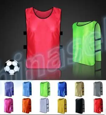 

40pcs adult chlid soccer football basketball group against scrimmage vest combat training vest tank top lacrosse jerseys