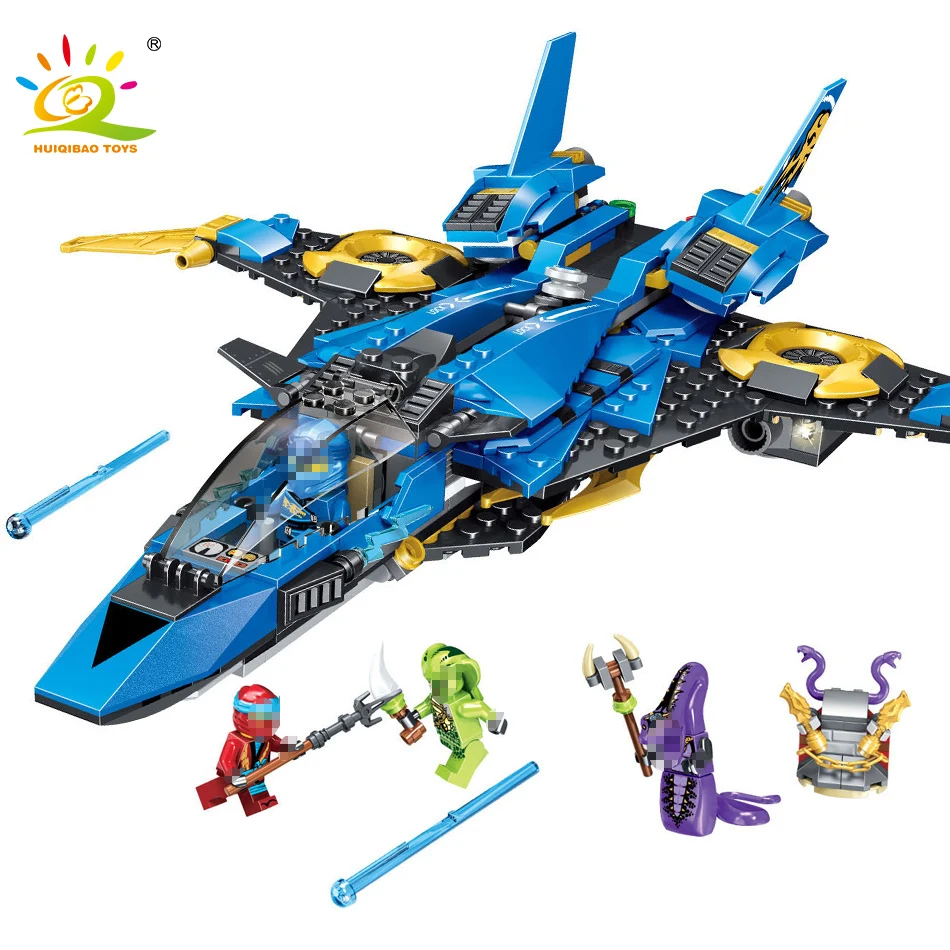 

Ninja Storm Fighter Model Building Blocks Compatible Legoingly Ninja Jie Warplane Knight Figures Toys For Friends Children