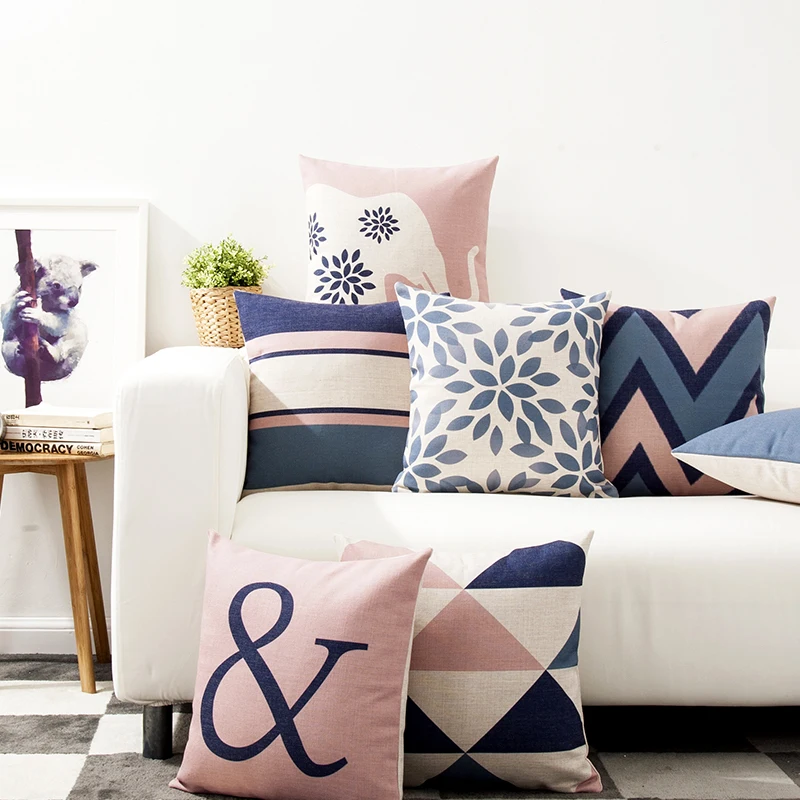 

Nordic Modern Fashion Decorative Cushion Cover Geometric Pattern Easter Pillow Cover For Sofa Car Home Decoration Accessories