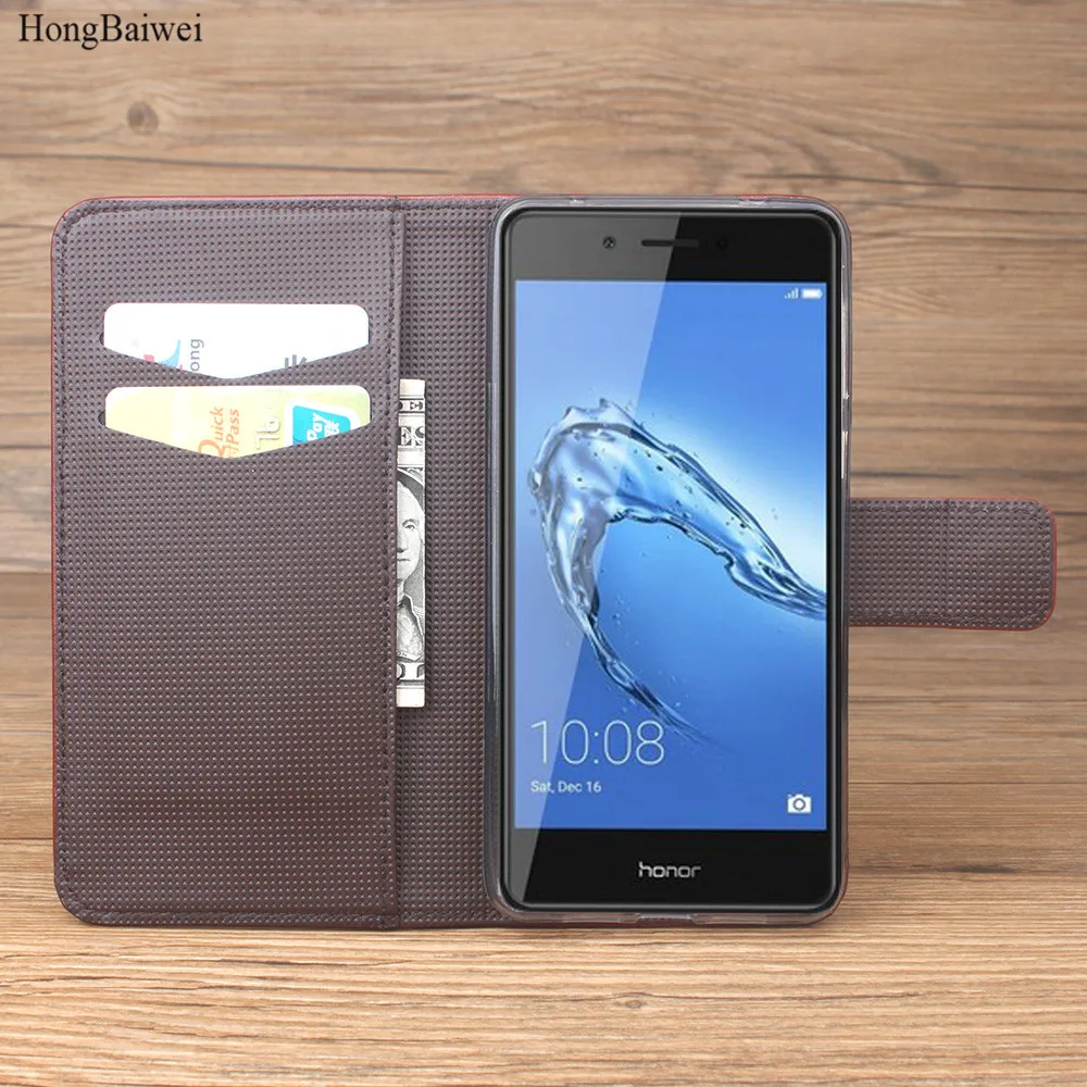 Hongbaiwei для Huawei Honor 6C случае 5.0 дюймов Роскошный кошелек кожаный чехол телефона