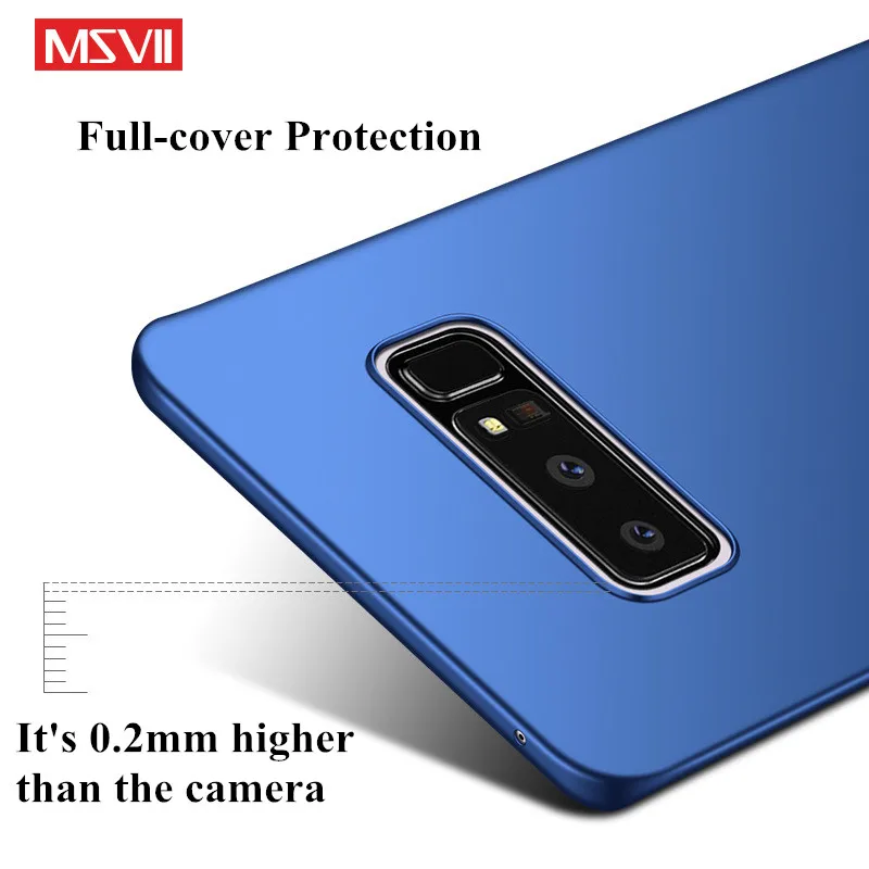 Чехол MSVII для Samsung Galaxy note 8 чехол роскошная матовая жесткая задняя крышка из