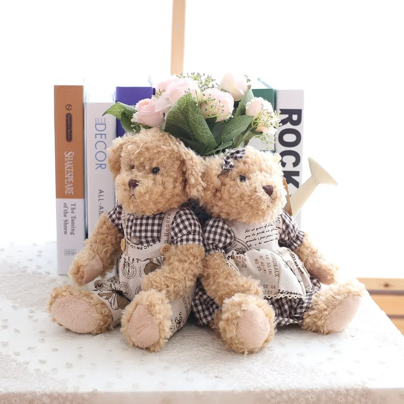 Soft Plush Teddy Bear Couple Dolls Stuffed Animals