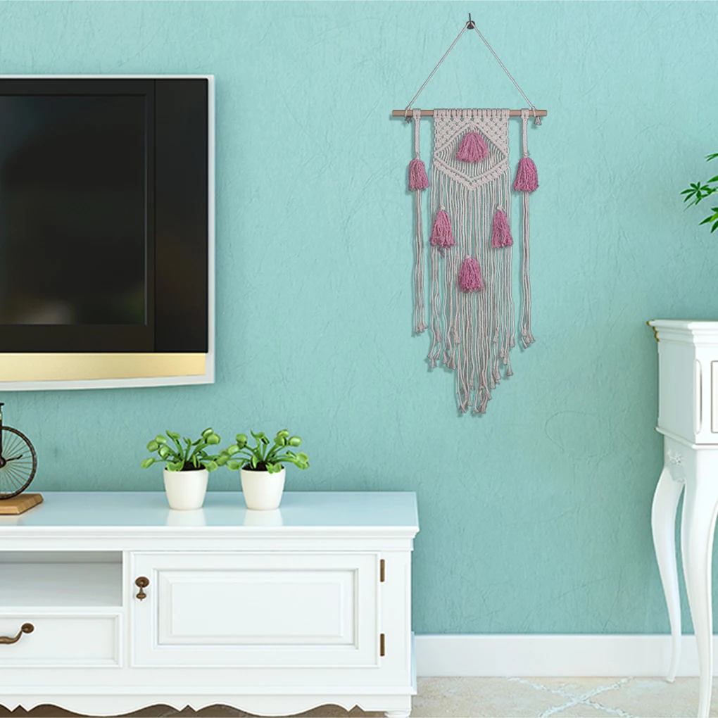 Tapestry Long Tassel Macrame Woven Wall Hanging Curtain Fringe